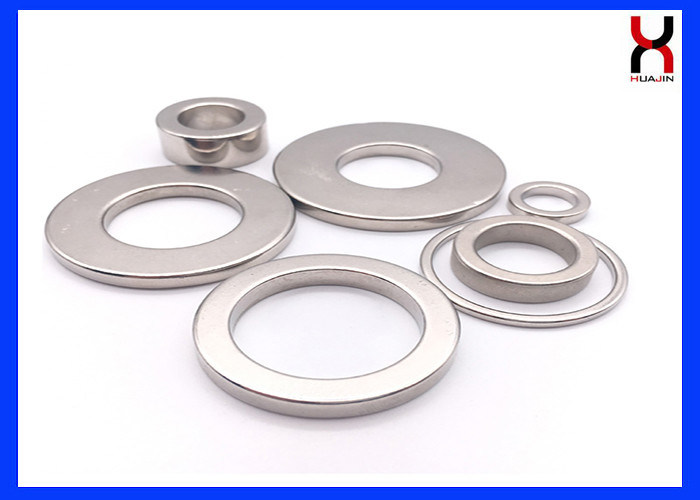 Permanent Neodymium Ring Shaped Donut Straight Hole / Countersunk Screw