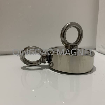 Sintered NdFeB N35 270KGS 600 Lb Fishing Magnet Nickel Coating