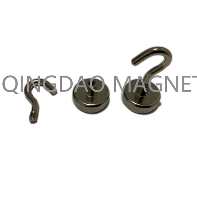 Sintered NdFeB Hook Magnet, N35,16KGS, Permenent Hook Magnets, Magnetic Assembly